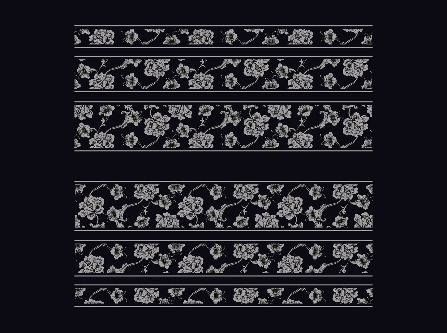 Dark Florale Lines