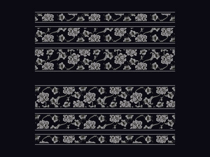 Dark Florale Lines