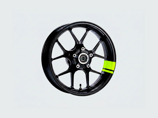Sticker Jante Universel - Jaune Fluo Brillant